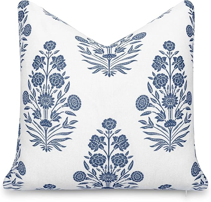 Crumbs Home California Casual Coastal Indoor Outdoor Throw Pillow Cover, 20"x20" Water Repellent ... | Amazon (US)