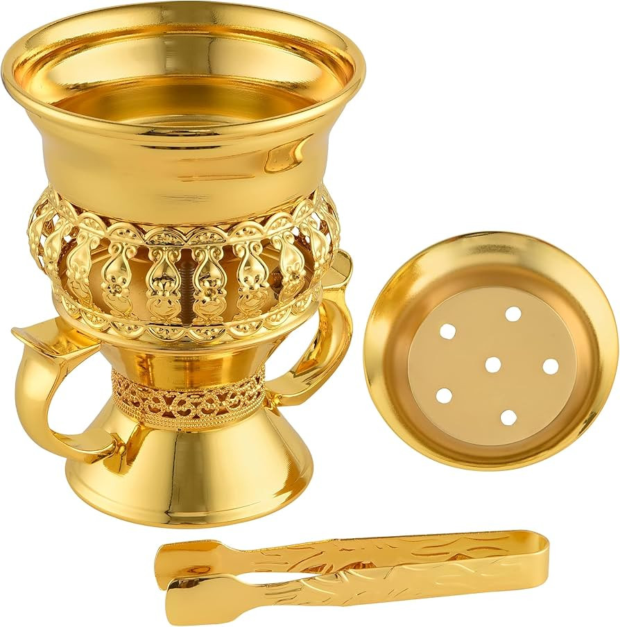 Bakhoor Burner Set Tray, Frankincense Resin Burner, Charcoal insencents Burner, Metal Incense Cen... | Amazon (US)