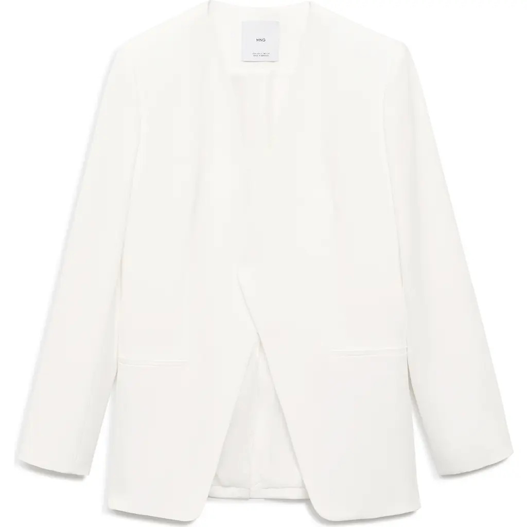 MANGO Double Breasted Suit Jacket in White at Nordstrom Rack, Size Medium | Nordstrom Rack