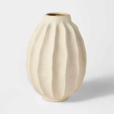 Tall Wavy Ceramic Vase - Threshold™ designed with Studio McGee | Target