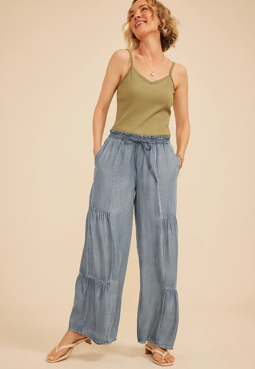 Tencel Palazzo High Rise Pant | maurices | Maurices