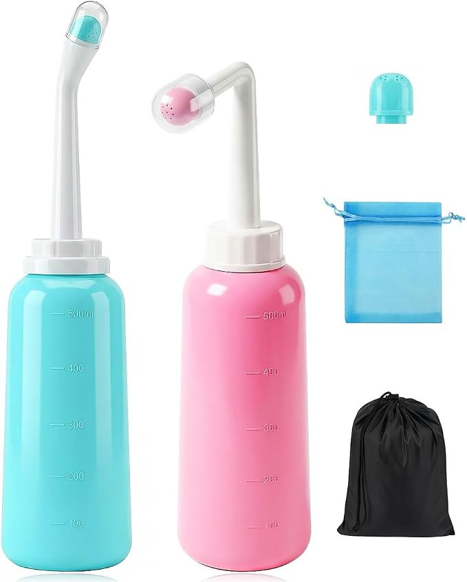Portable Bidet,17oz Travel Bidet, 500ml Handheld Bidet,Bidet Bottle for Postpartum Care, Portable... | Amazon (US)