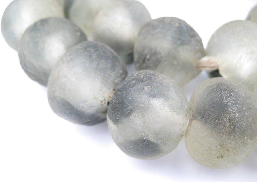 Jumbo Recycled Glass Beads - Beaded Wall Hangings - Extra Large African Sea Glass Beads 21-25mm -... | Amazon (US)