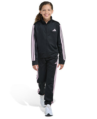 adidas Girls 8-16 2-Piece Event Tricot Jacket and Joggers Set - Macy's | Macy's