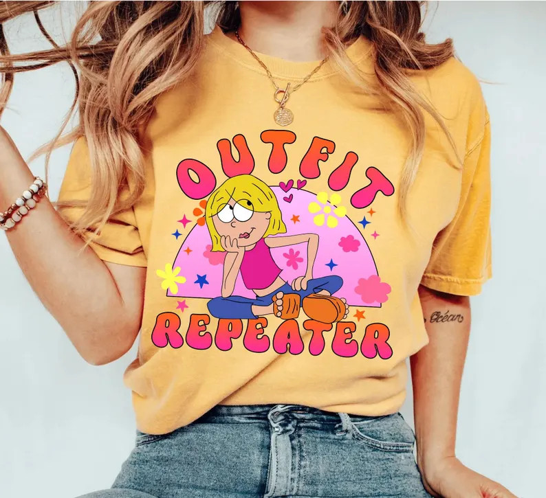 Retro Disney Channel Lizzie Mcguire Outfit Repeater Comfort Colors Shirt, Funny Lizzie Mcguire Fl... | Etsy (Global)