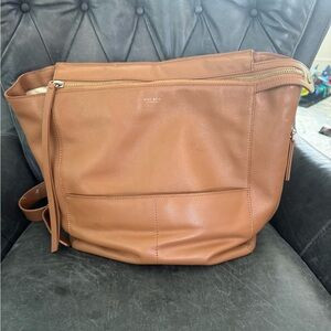 MINA BAIE I Modern Diaper Bags - Harper Backpack (Tan) - Leather Diaper Bag | Poshmark