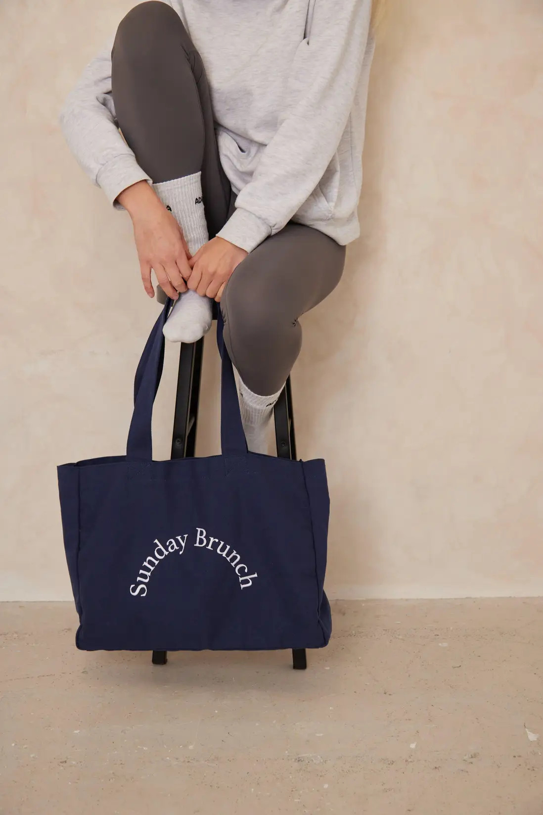 Oversized Canvas Sunday brunch Tote bag | Boohoo.com (UK & IE)