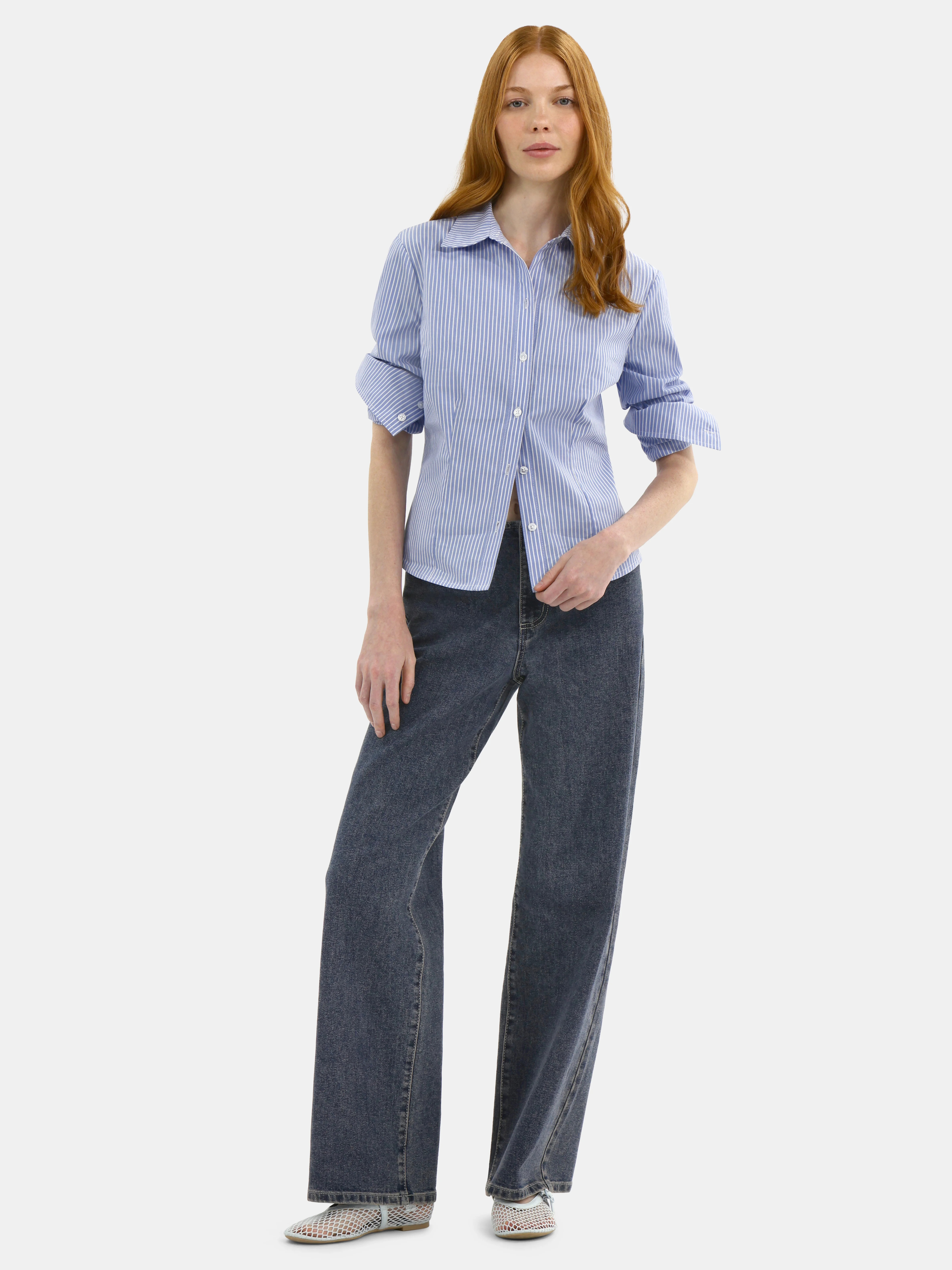 No Boundaries Button Front Woven Top, Women's | Walmart (US)