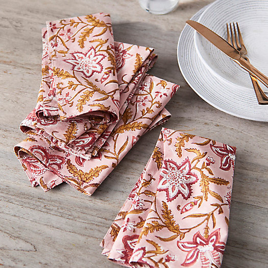 Starflower Cotton Napkins, Set of 4 | Terrain
