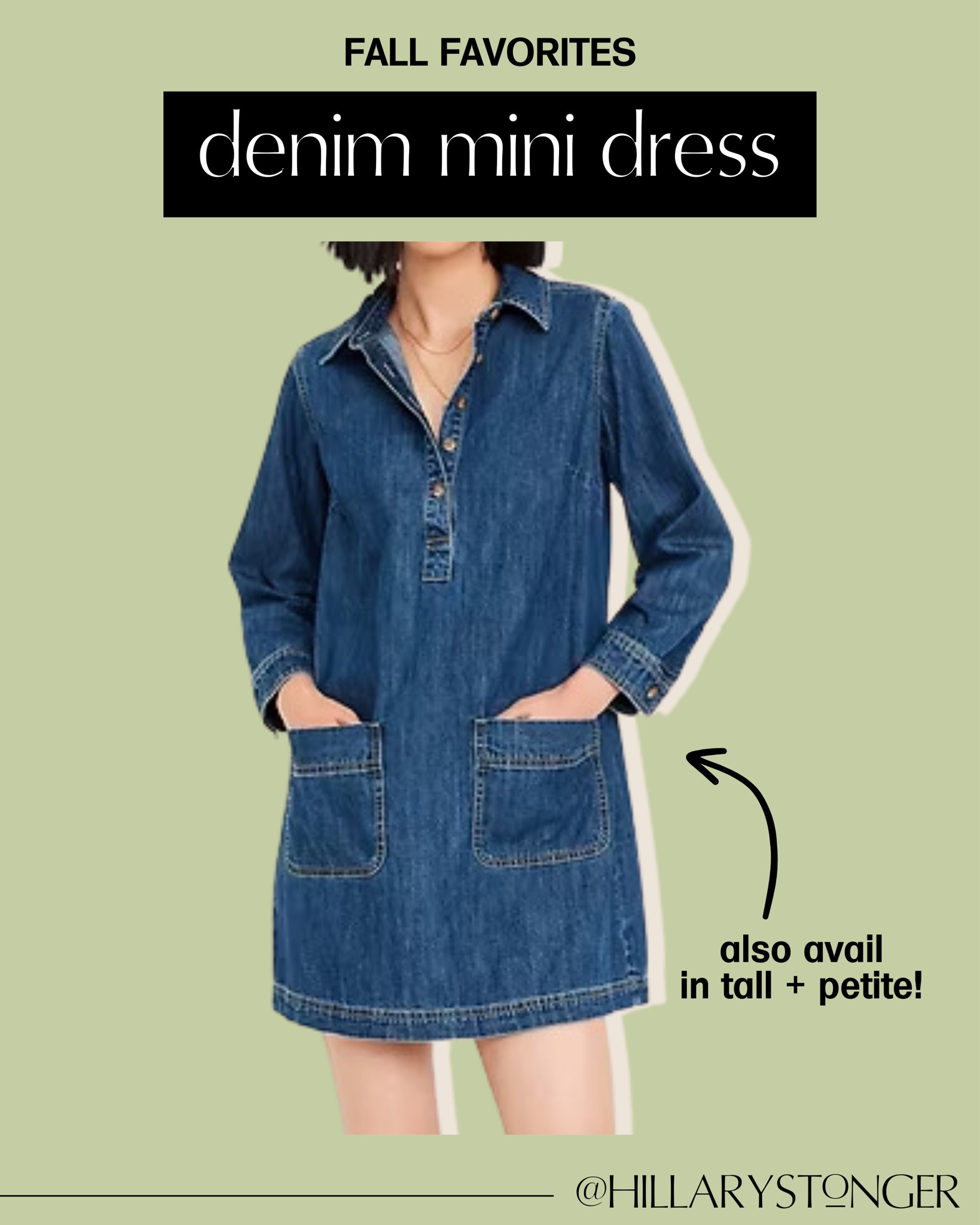 The perfect denim mini dress for summer / fall transitional dressing. Pair it with a chunky sandal now, and a boot when it cools off!

#LTKFindsUnder50 #LTKStyleTip #LTKTravel