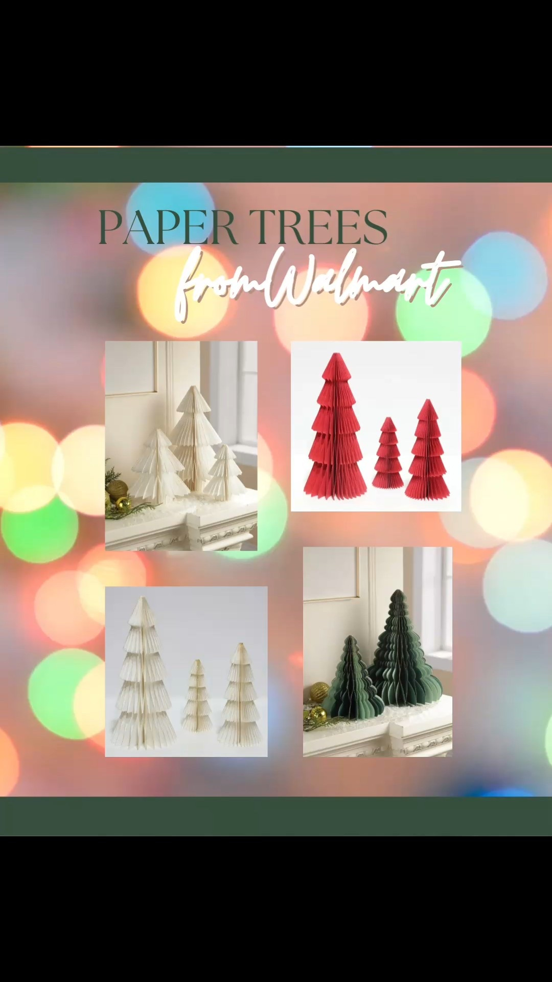High sell out risk! Walmart’s super popular paper trees are back this year and SO GOOD! 

#LTKFindsUnder50 #LTKHome #LTKSeasonal
