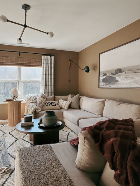 Living room, family room, soft throw blanket, coffee table  

#LTKhome