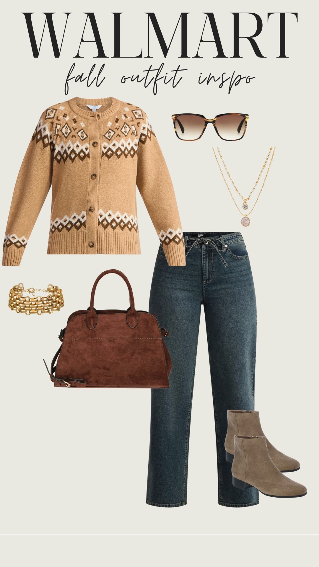 Fall outfit inspo from Wallymarto ✨✨🤎✨✨

📍Where to wear: dates, anniversary, girls brunch, weekend outings, sporting events, work // office , travel day, road trips, flights, target, shopping days, meetings, running errands, church. 

Ootd, outfit Inspo, fashion finds, trending, cozy, casual outfits, modest outfit, classy casual, look for less, fall fashion 2025, free people, designer, girly, chic, trendy, elevated basics, everyday style, fall wear, fall fashion, fall style, fall ootd, Ugg season, fall style edit, LTK outfit inspo, Amazon fall fashion, Walmart Fall fashion, designer inspired looks, Target fashion, Target finds. 

#LTKFindsUnder50 #LTKItBag #LTKStyleTip