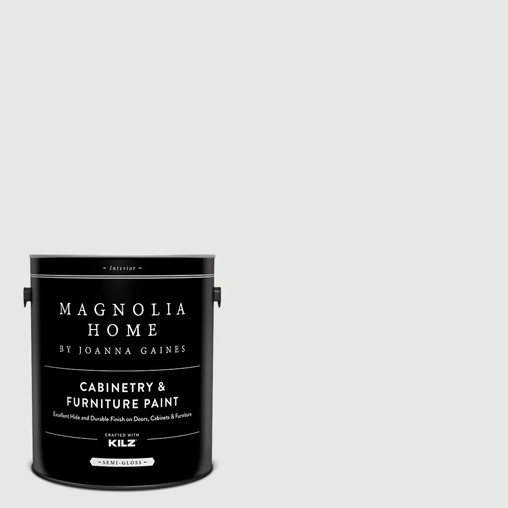 Magnolia Home Magnolia Home by Joanna Gaines Semi-gloss Cloudy Gray MAG067 Tintable Cabinet Furniture Paint Enamel ( 1-gallon ) | MAG067-4082236 | Lowe's