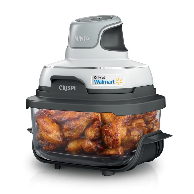 Ninja Crispi Glass Air Fryer 4-Qt, 3-in-1, Air Fry Recrisp, Portable, Dishwasher Safe, FN100WH Wh... | Walmart (US)