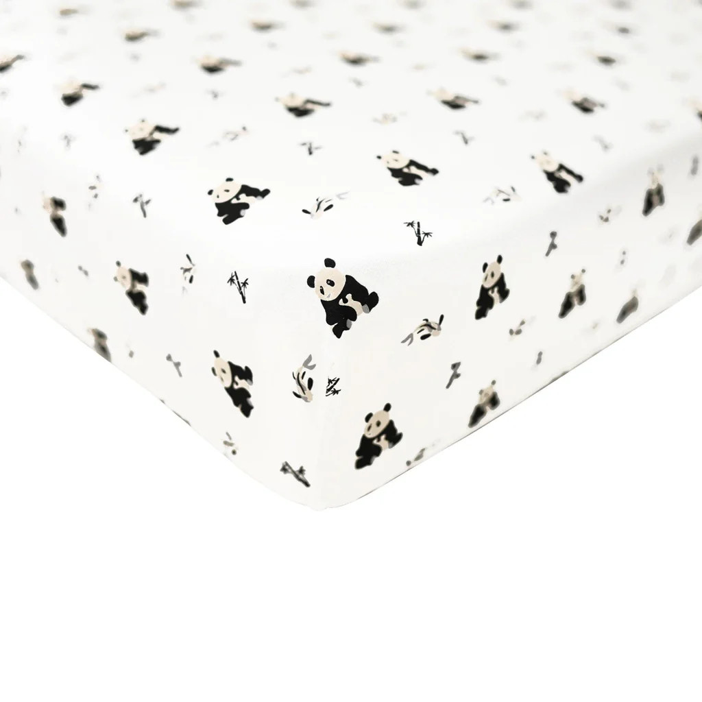 Crib Sheet in Black and White Zen | Kyte Baby