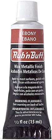 AMACO Rub n Buff Wax Metallic Finish - Rub n Buff Ebony 15ml Tube - Versatile Gilding Wax for Fin... | Amazon (US)