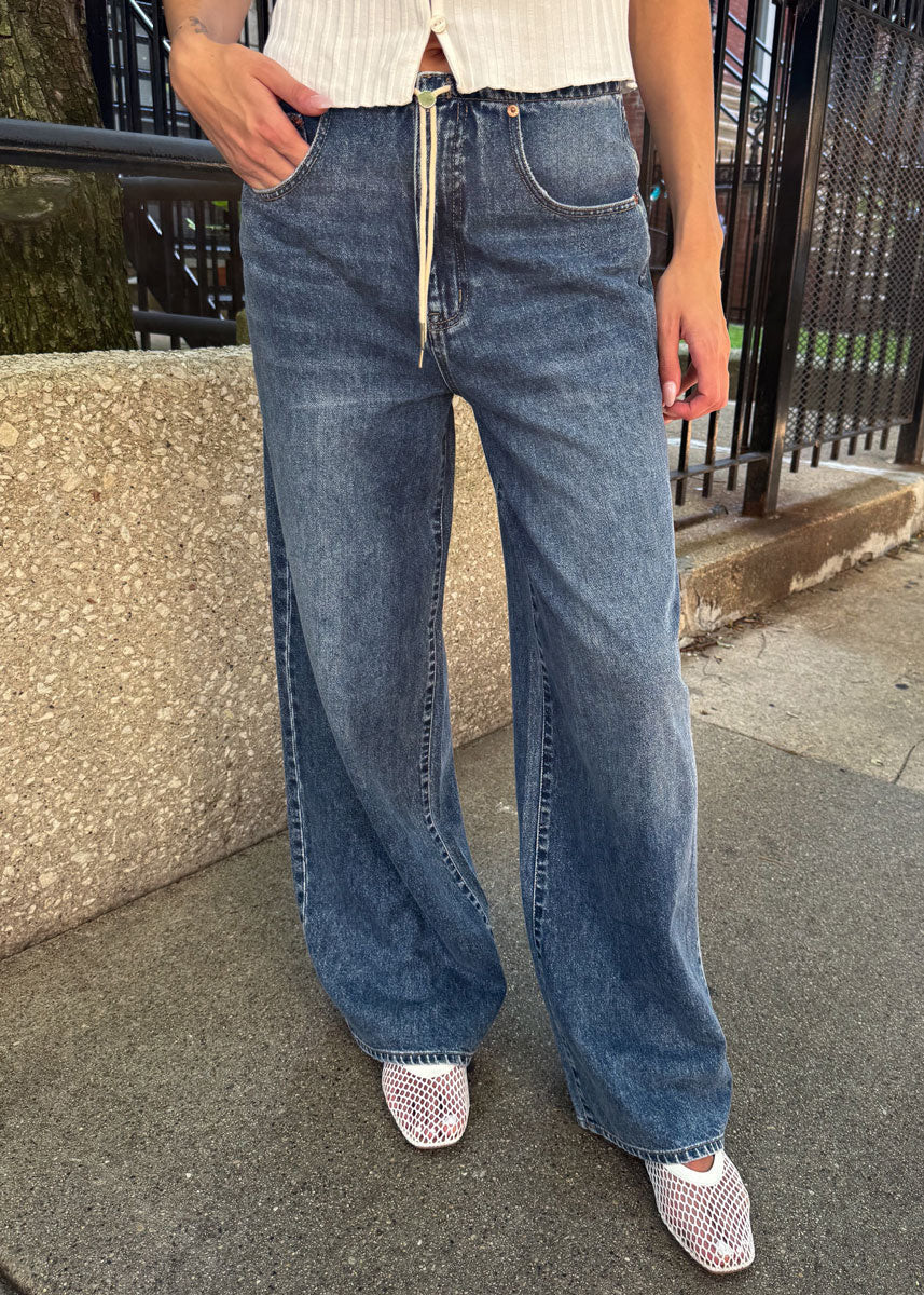 Madison Mid-Rise Wide Leg - Vintage Blue 24 | Alice & Wonder