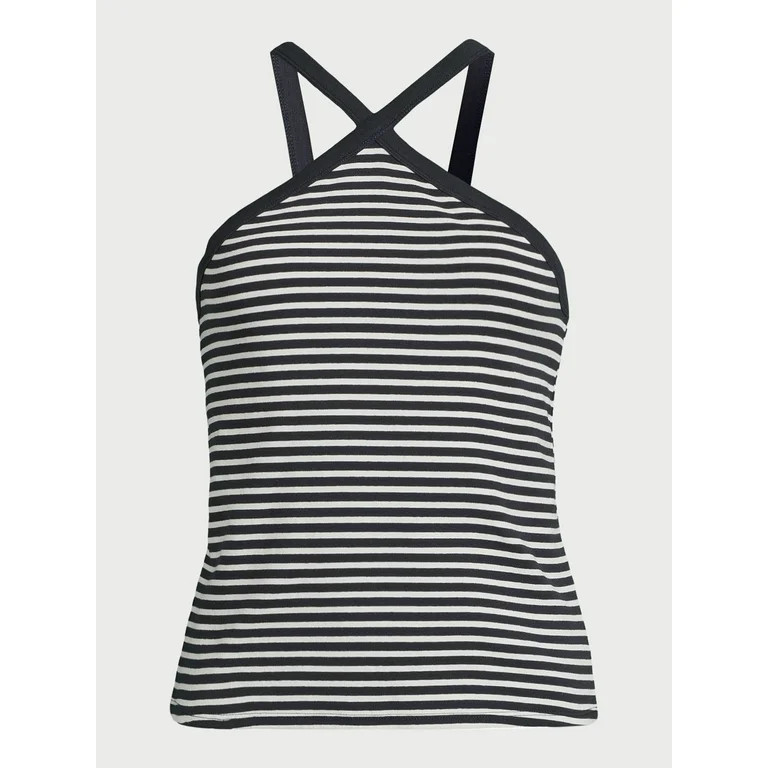 Free Assembly Women’s Knit Halter Top, Sizes XS-XXL | Walmart (US)