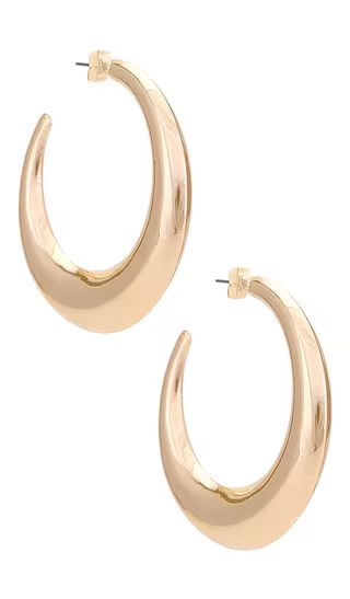 Classic Hoop Earring in Gold | Revolve Clothing (Global)