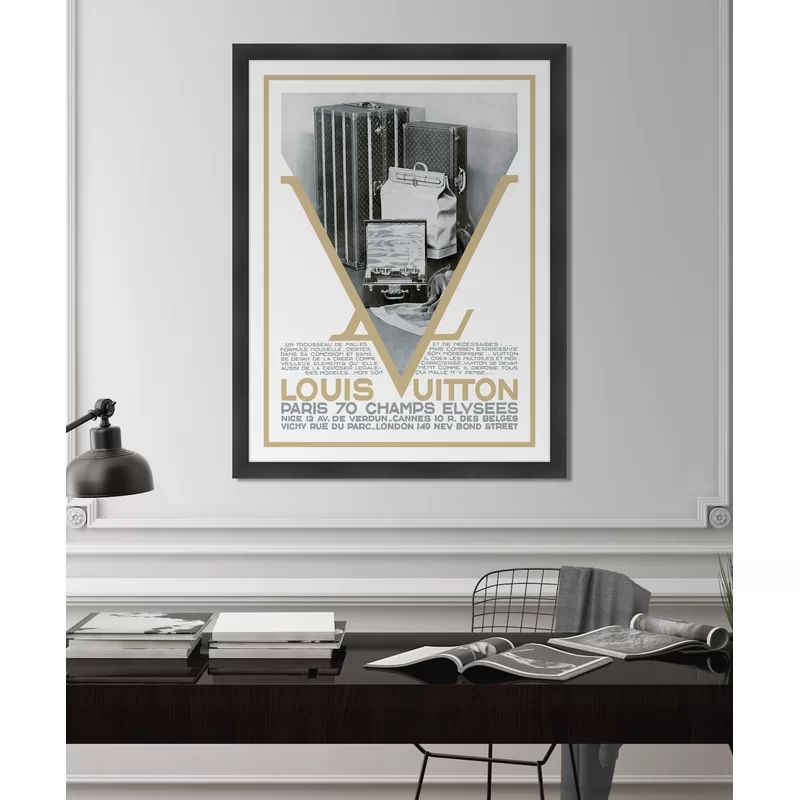 Louis Vuitton Paris 70 Champs Elysees - Picture Frame Graphic Art | Wayfair North America