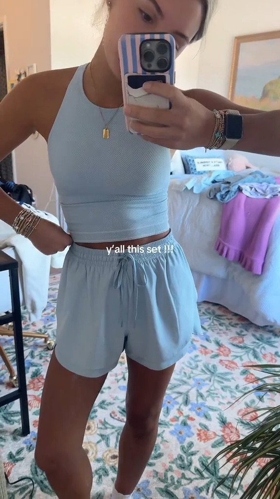 wearing xs in both! shorts run a little big could def do xxs!

#LTKStyleTip #LTKSaleAlert #LTKFindsUnder50