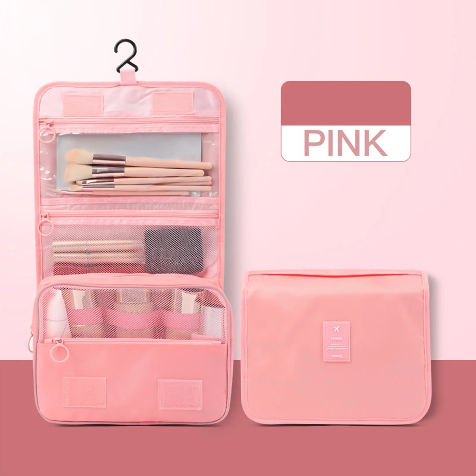 maho Hanging Toiletry Bag - Large Cosmetic Makeup Travel Organizer For Men & Women With Sturdy Ho... | Walmart (US)