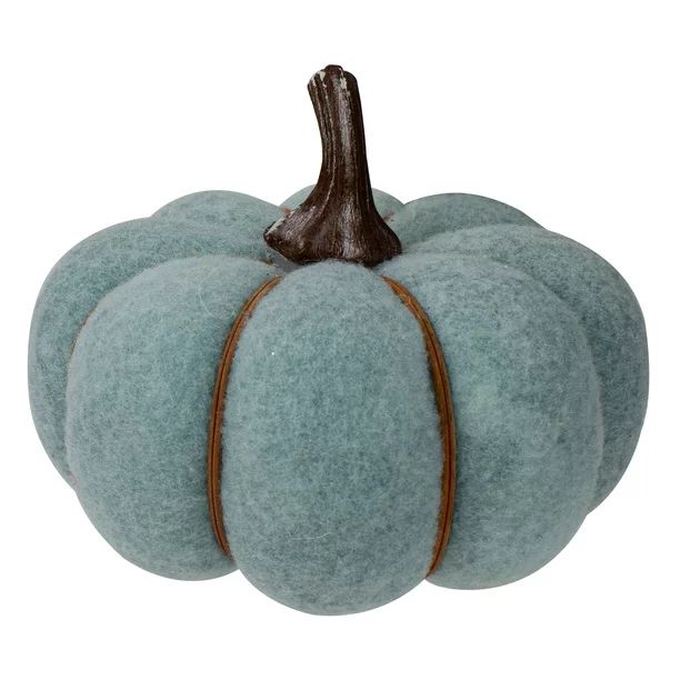 5" Blue and Brown Fall Harvest Tabletop Pumpkin | Walmart (US)