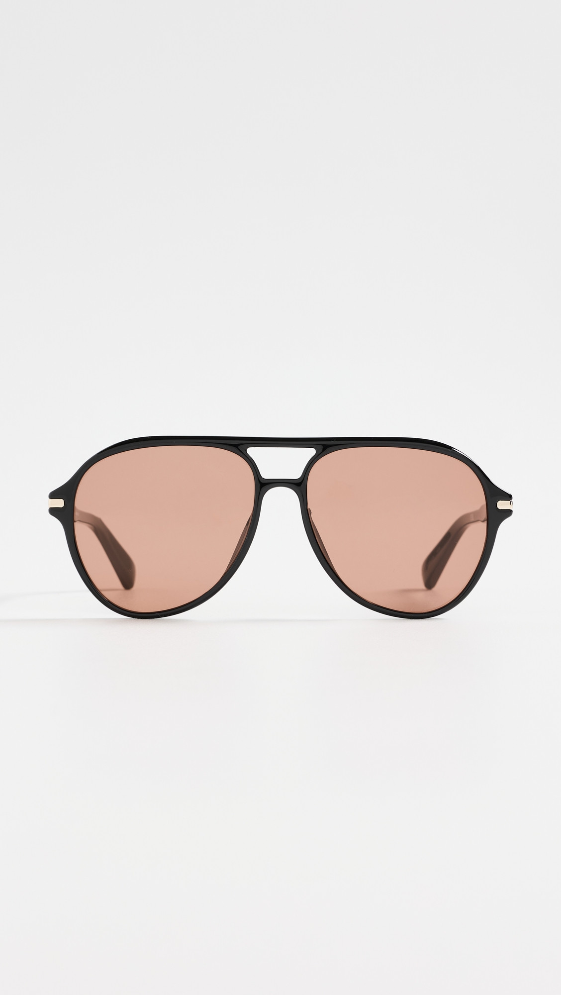 Day One Sunglasses - black/dark apricot | Shopbop