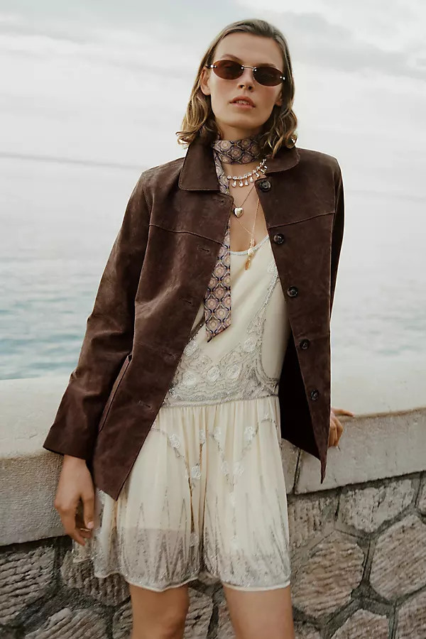 Real Suede Jacket | Anthropologie (US)