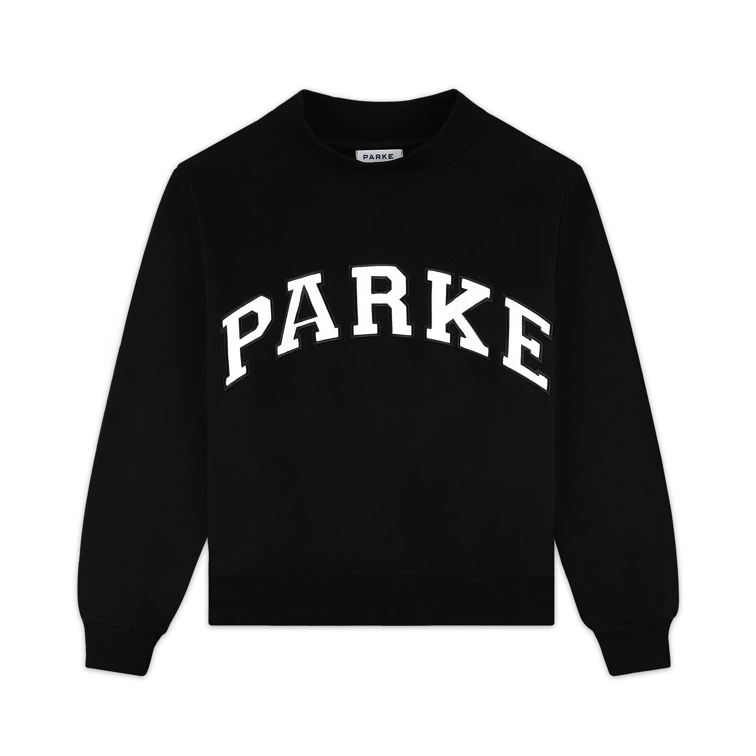 Varsity Mockneck - Black + White | Parke