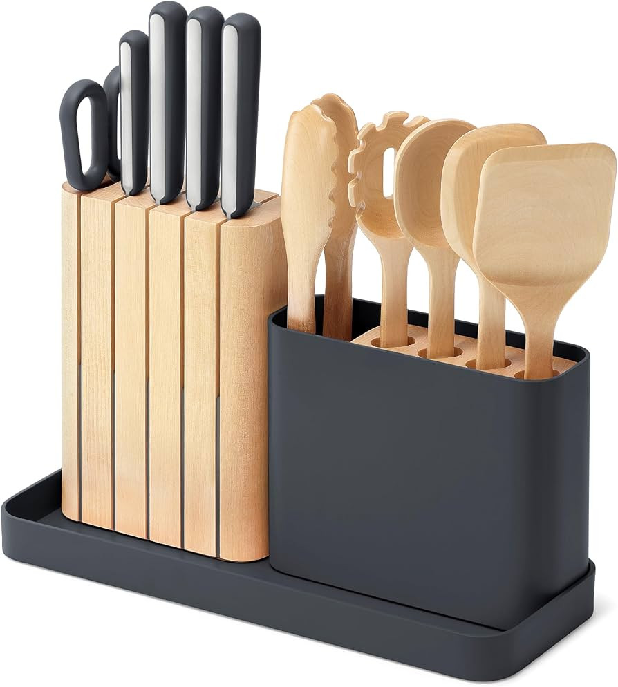 Caraway 14-Piece Kitchen Prep Set - Kitchen Knife Set & Wooden Utensil Set - Made With Premium Ge... | Amazon (US)