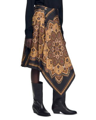 Portobello Asymmetrical Scarf Print Skirt | Bloomingdale's (US)
