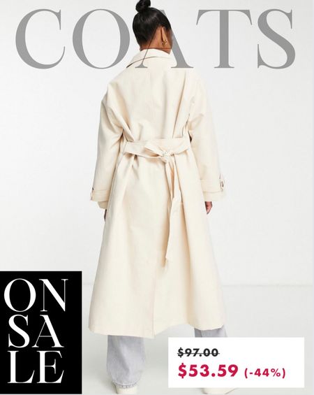 Trench coat on sale at ASOS! Shop below! 

ASOS, sale, trench coat, outfit idea, long coat, neutral style

#LTKFind #LTKstyletip #LTKsalealert