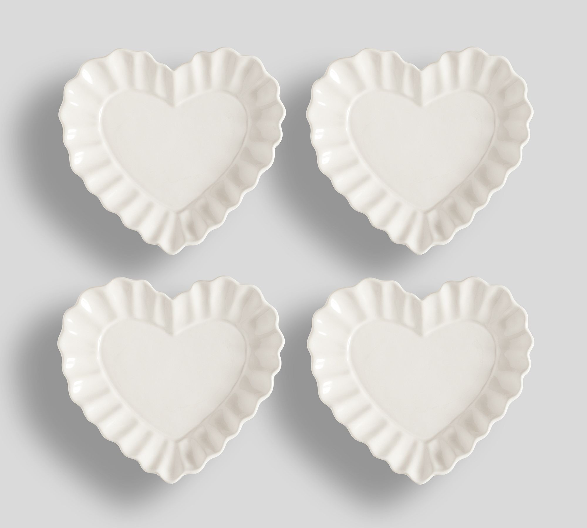 Heirloom Scalloped Heart Stoneware Serveware Collection | Pottery Barn (US)