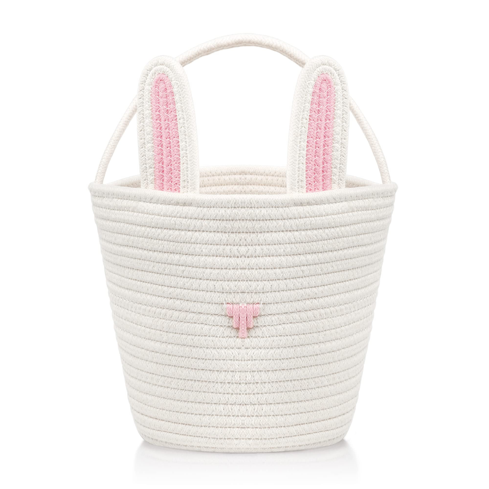 Tiny Land Easter-Basket, Handwoven Bunny-Basket for Easter-Stuffer & Egg Hunt, 9"*12" Deep Easter-Ba | Amazon (US)