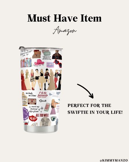 Taylor Swift tumbler makes the perfect gift for the Swiftie in your life! 

Eras tour, rep era, lover era, fearless era, evermore, folklore, midnights, reputation, debut, speak now, red, Travis kelce, coffee mug, gift guide, gift for her, tween 

#LTKGiftGuide #LTKSeasonal #LTKHoliday