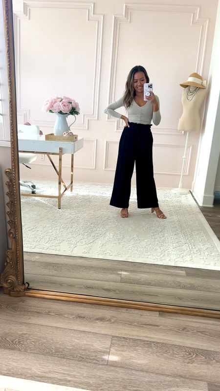 Obsessed with these linen pants! Petite friendly and has pockets. Wearing size 0. Comes in 3 colors and I have the light color too. 

So comfy and perfect for travel and Spring/Summer.

#LTKstyletip #LTKfindsunder50 #LTKfindsunder100