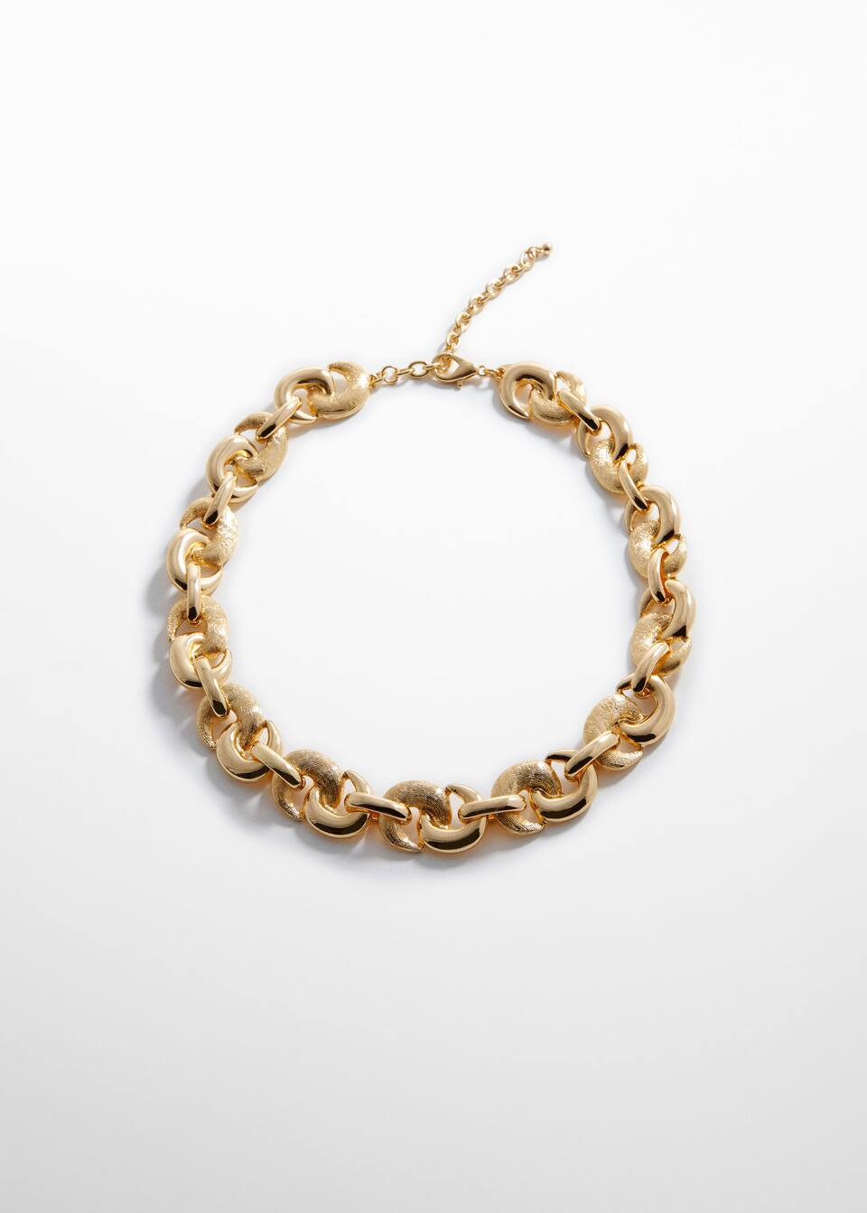 Textured chain necklace -  Women | Mango USA | MANGO (US)