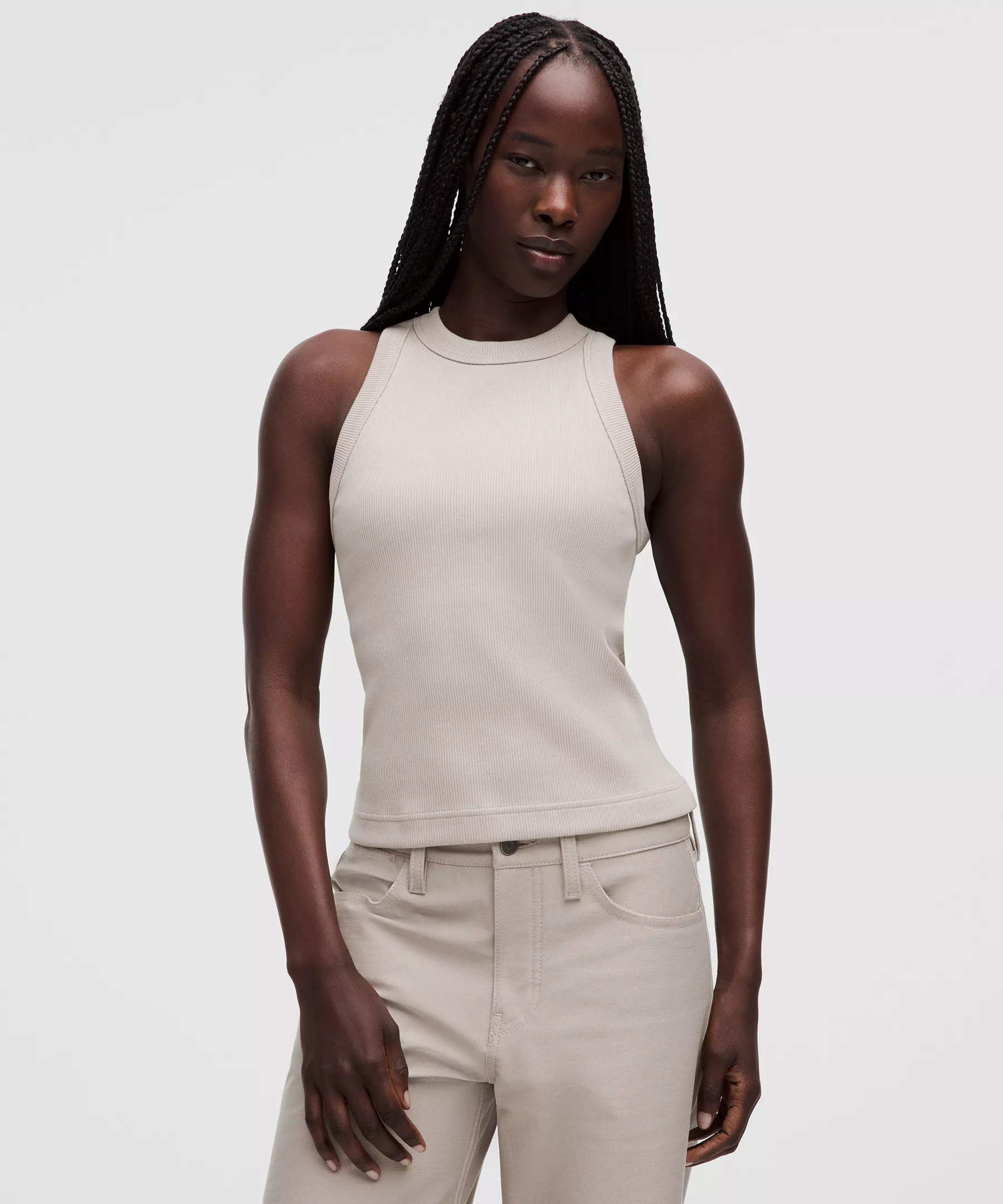 Ribbed Heavyweight Cotton Racerback Tank Top | Lululemon (US)