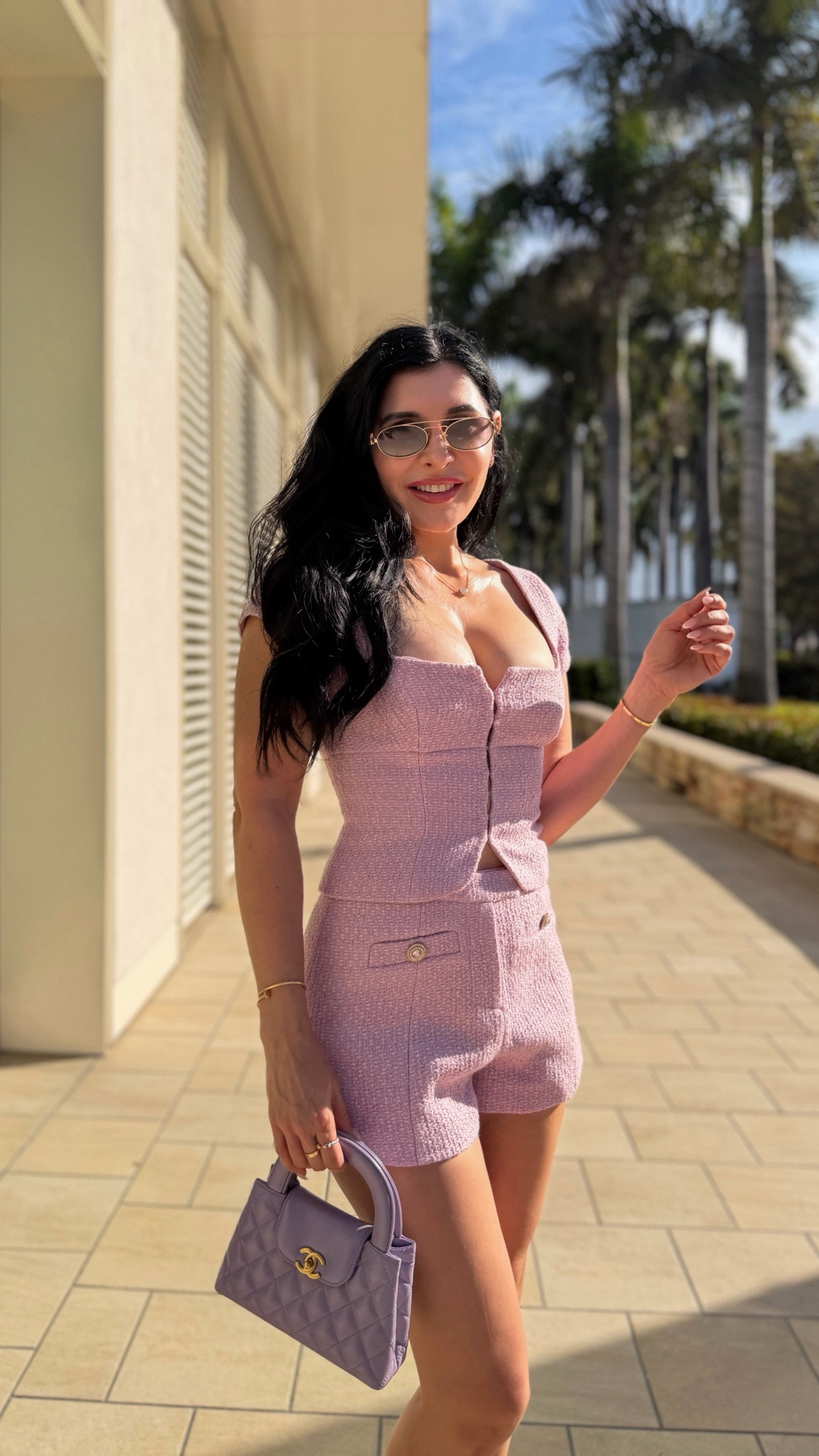 Pink tweed matching top and shorts set 

#LTKgrwm #LTKootd #LTKdayinmylife