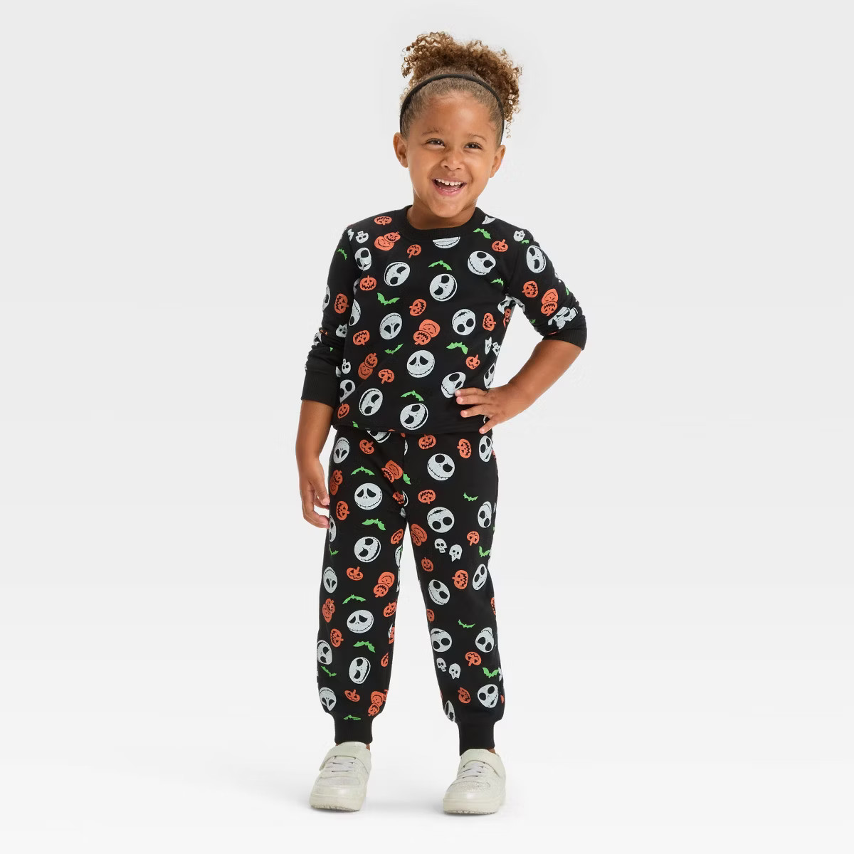 Toddler Disney Night Before Christmas Halloween Fleece Set - Black 4T | Target