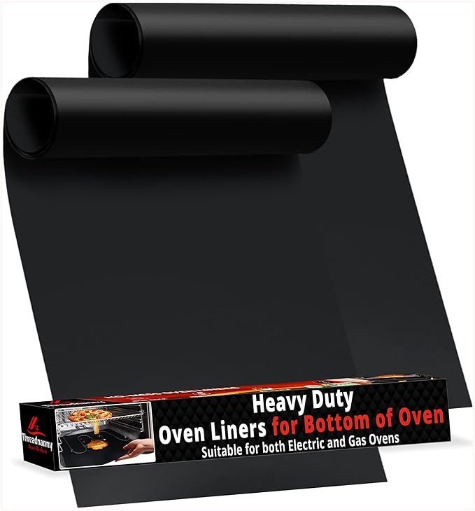2 Pack Large Thick Heavy Duty Non Stick Teflon Oven Liners Mat, 17"x 25" BPA and PFOA Free, for b... | Amazon (US)