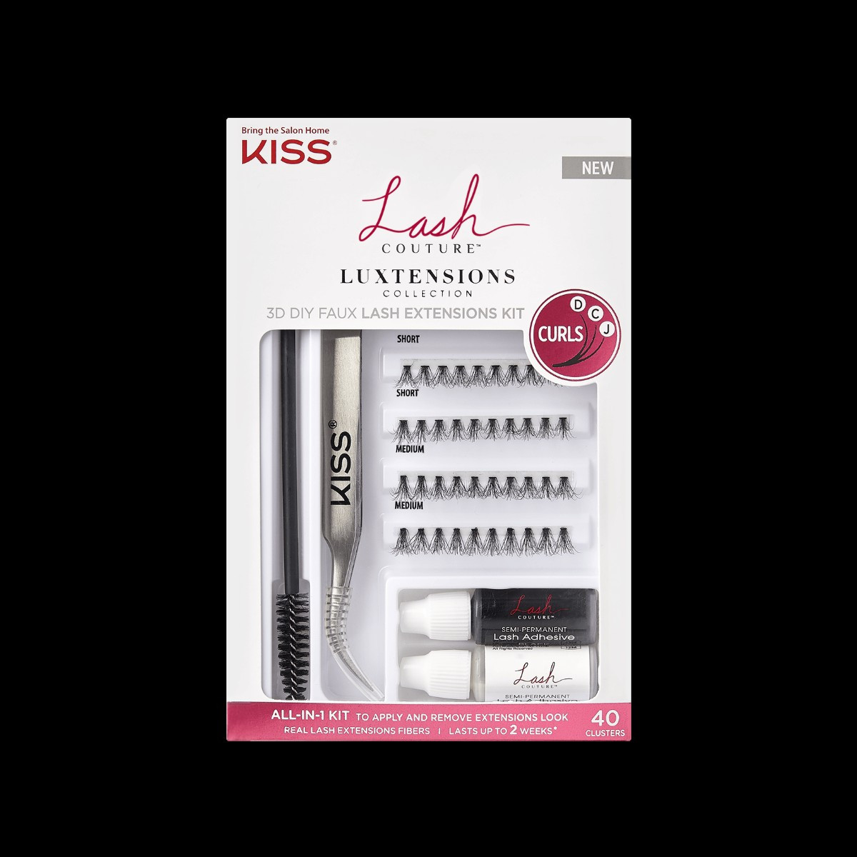 KISS Lash Couture LuXtensions Collection 3D DIY Faux Lash Extensions Kit | KISS, imPRESS, JOAH