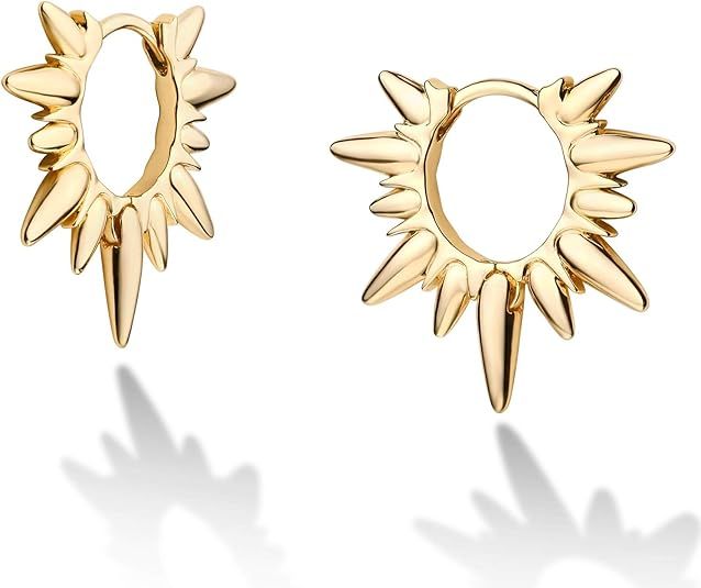 LOYATA Gold Huggie Hoop Earrings 14K Gold Filled Dainty Small Simple Hypoallergenic Jewelry Gift ... | Amazon (US)