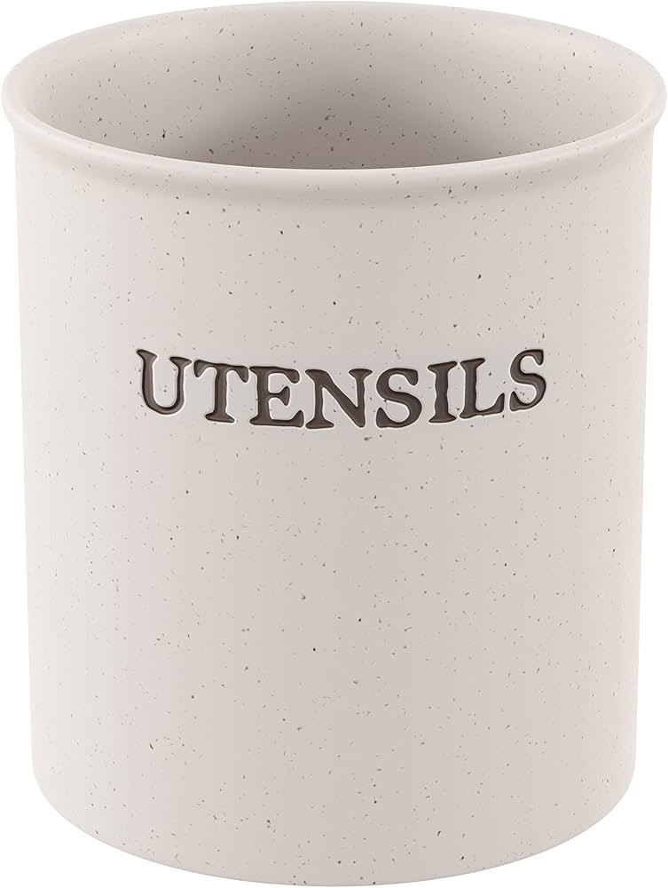 KooK Large Utensil Crock for Kitchen Counter, Ceramic Utensil Holder, Heavy & Stable Caddy, Farmh... | Amazon (US)