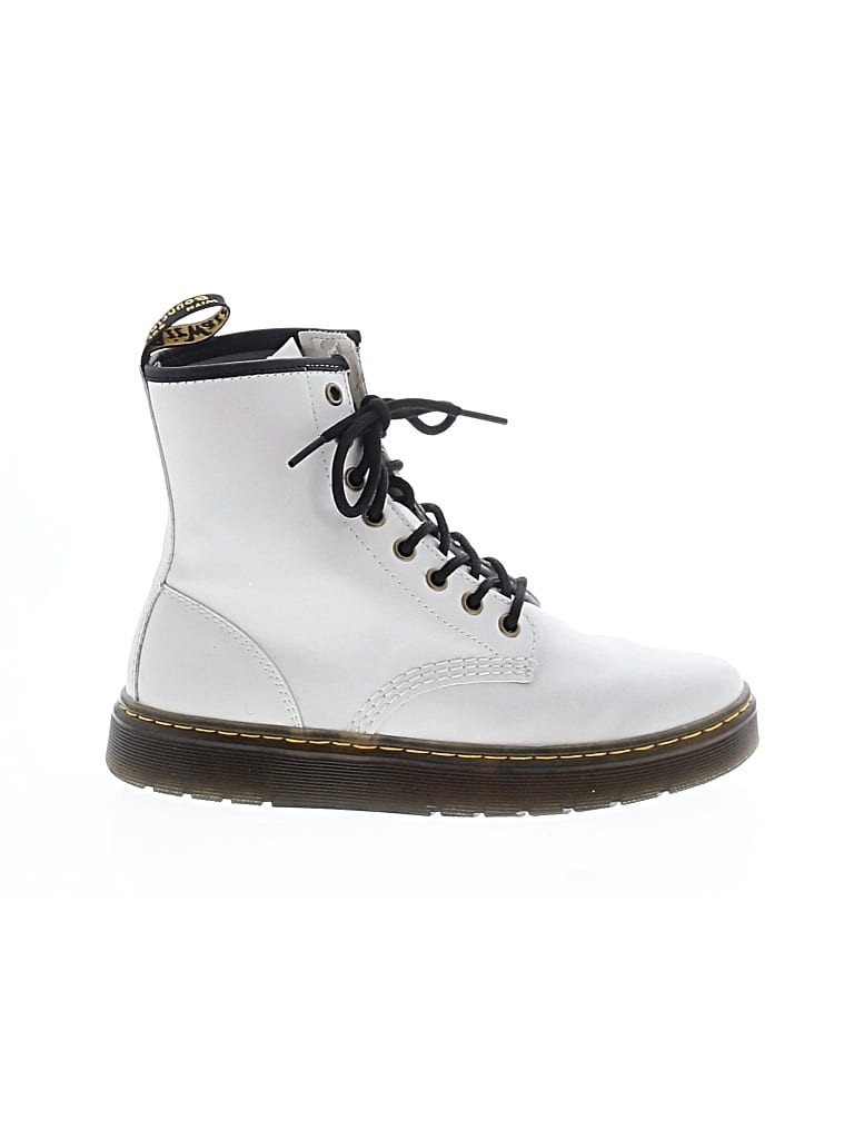 Dr. Martens 100% Leather White Ankle Boots Size 7 - 41% off | ThredUp (US)
