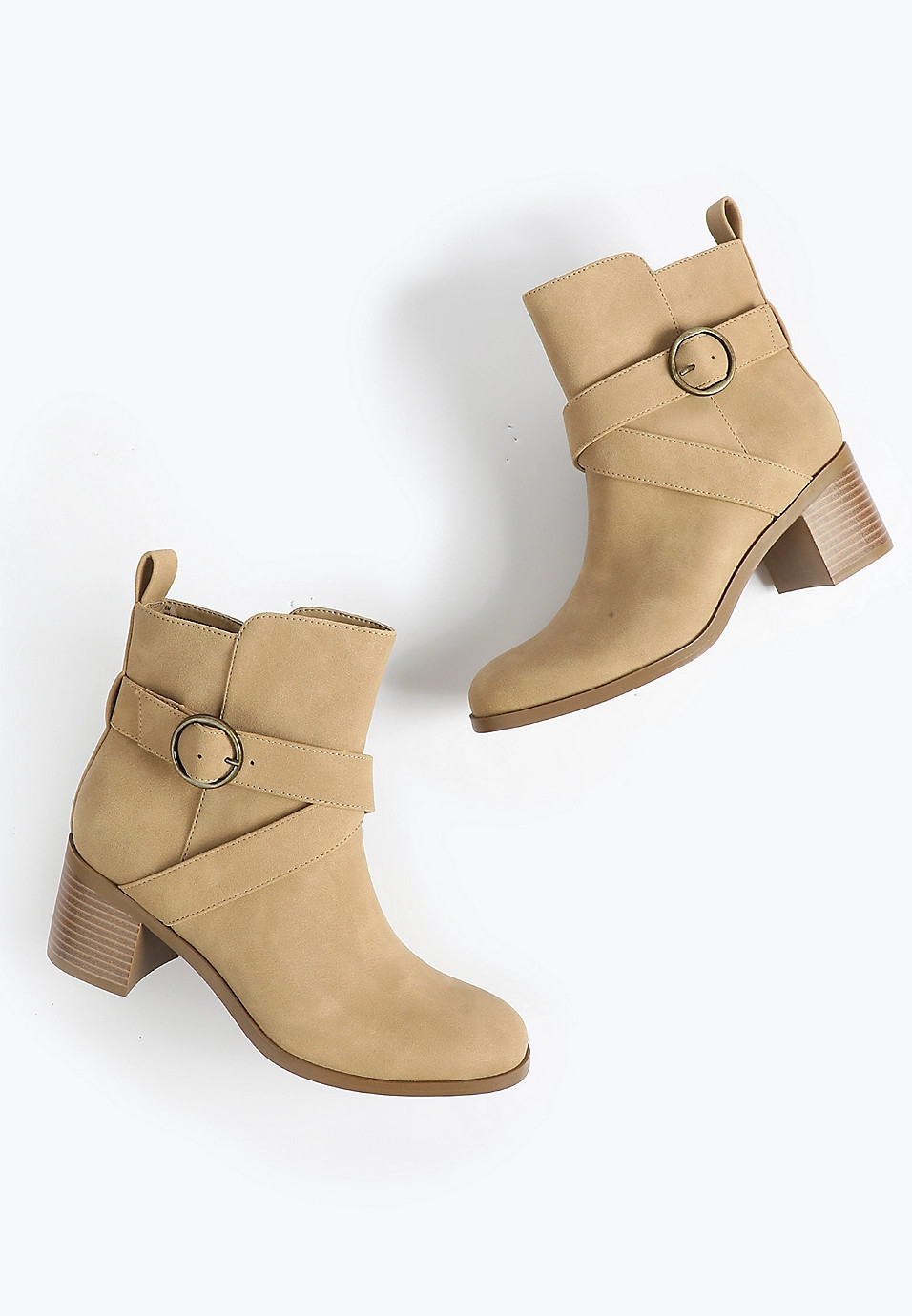 SuperCush Lily Criss Cross Heel Boot | Maurices