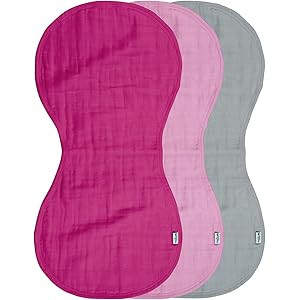 green sprouts Muslin Burp Cloths made from Organic Cotton | 4 absorbent layers protect from sniffles | Amazon (US)