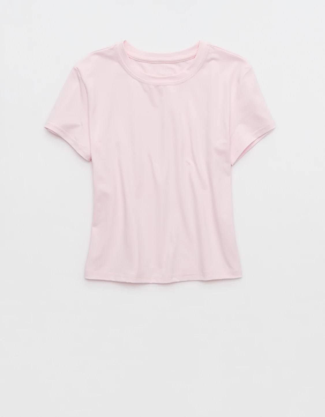 OFFLINE By Aerie Weekend Away Short Sleeve Ringer T-Shirt Women's Pink Petal XXS | Aerie